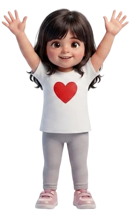 Niña celebrando en Noah's Wonderland